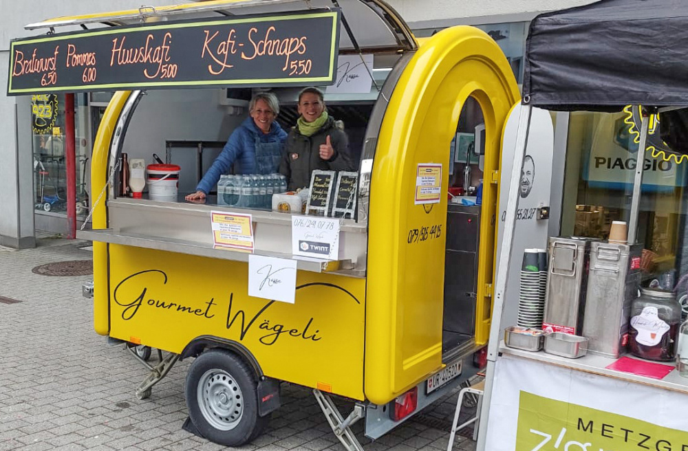 Mich kann man mieten: Gourmet-Wägeli